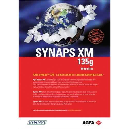 [236720] INAPA Boîte de 50 feuilles papier synthétique polyester Blanc SYNAPS XM A4 135g