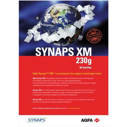 [236747] INAPA Boîte de 50 feuilles papier synthétique polyester Blanc SYNAPS XM A4 230g