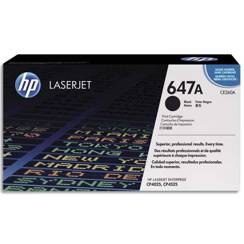 [241254] HP Cartouche Laser Noir CE260A (dont eco-taxe de 0,35 €)