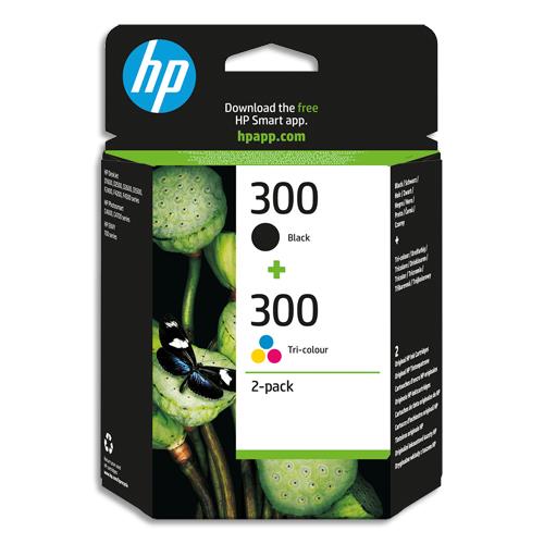 [247292] HP Combo pack 300 Jet d'encre Noir et couleur CN637EE (dont eco-taxe de 0,04 €)