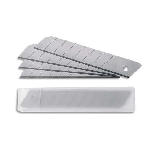 [248718] OLFA Etui de 10 lames 18mm pour cutter Lames sécables.