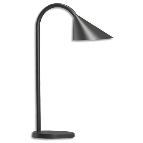 [266300] UNILUX Lampe LED Sol, tête orientable. Coloris Noir. Dim. tête : 14 cm, socle : 14 cm, hauteur : 45 cm (dont eco-taxe de 0,21 €)