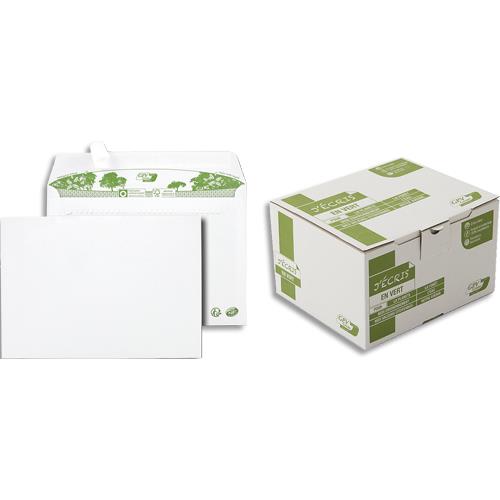 [268012] GPV Boîte de 500 enveloppes recyclées extra Blanches Erapure, format C5 162x229mm 80g 2825