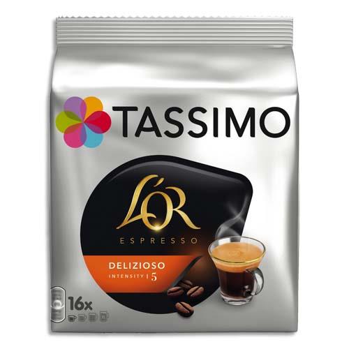 [271678] TASSIMO Sachet 16 doses de café torréfié moulu L'OR Expresso Delizioso