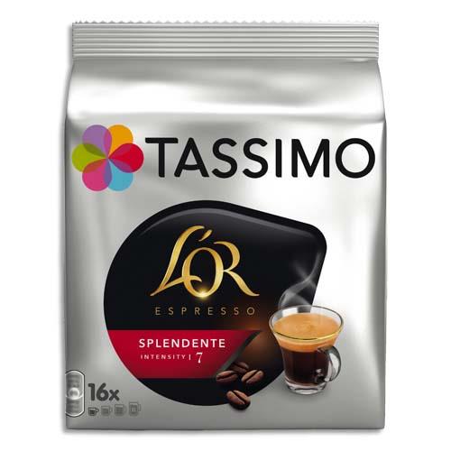 [271694] TASSIMO Sachet 16 doses de café torréfié moulu L'OR Expresso Splendente