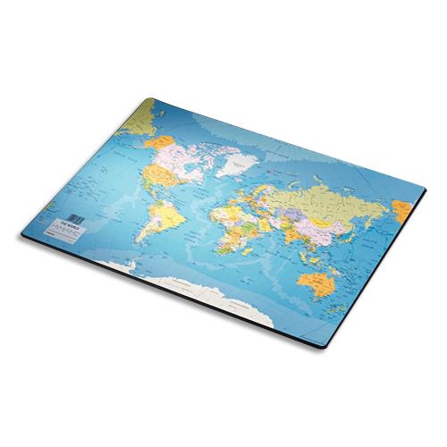 [271956] ESSELTE Sous mains carte du PLANISPHERE, dimensions 53x40 cm