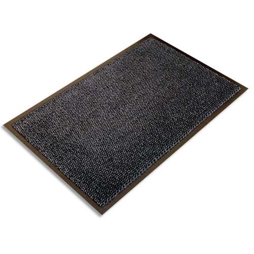 [272741] FLOORTEX Tapis d'accueil Ultimat Gris vinyle, nylon et fibres renforcées 90 x 150 cm épaisseur 9 mm