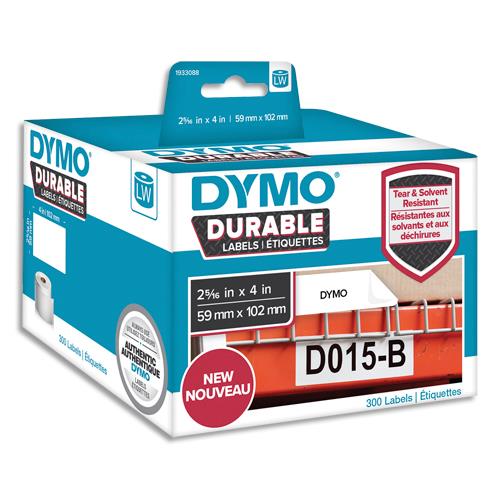 [282673] DYMO Rouleau de 300 étiquettes LabelWriter Durable 59x102mm Noir/Blanc 2112290