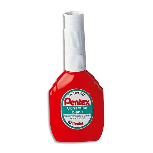 [285341] PENTEL Correcteur liquide système à valve flacon de 18 ml PENTEX