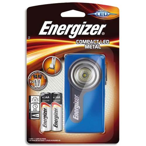 [288344] ENERGIZER Lampe compact metal led avec piles (dont eco-taxe de 0,04 €)