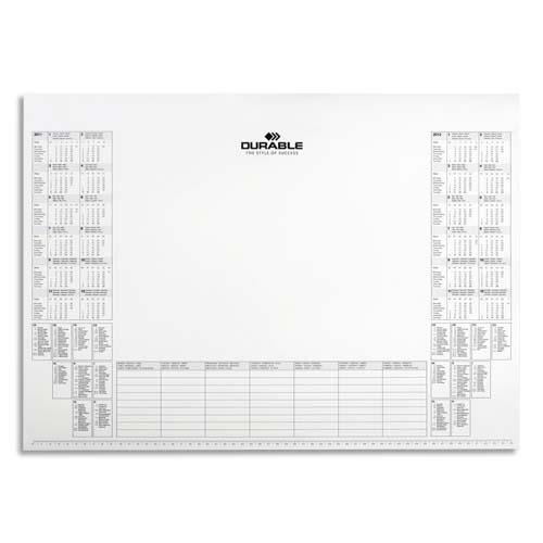 [292815] DURABLE Recharge pour sous-main calendrier millesimé - 25 feuilles sur 2 ans - L570 x H410 mm