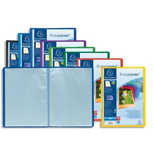 [293159] EXACOMPTA Protège document personnalisable PP KREACOVER 80 vues assortis