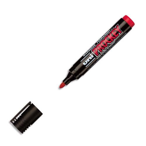 [049802] UNI-BALL Marqueur permanent pte ogiv corps plastique encre pigmentée à base d'eau Rouge UNI PROCKEY PM122