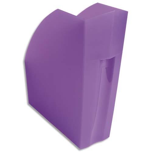[295489] EXACOMPTA Porte-revues Iderama. Coloris Violet transparent. Dim. L29,2 x H32 x P11 cm