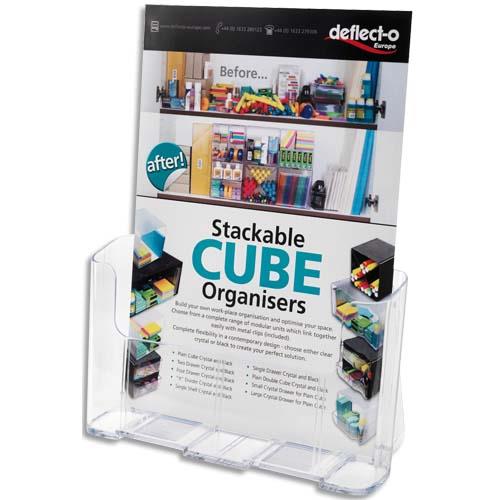 [019189] DEFLECTO Porte brochure A4 vertical une case A4