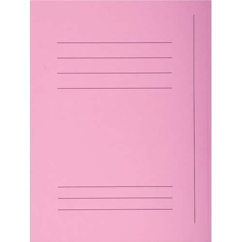 [062743] EXACOMPTA Paquet de 50 chemises pré-imprimés 3 rabats SUPER 250 en carte 210 grammes Rose