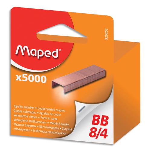 [351894] MAPED Boîte de 5000 agrafes 8/4 en blister 325202-8