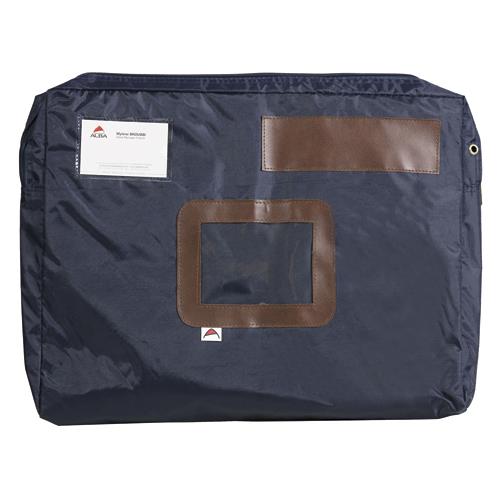 [065294] ALBA Pochette navette Bleue en PVC à soufflet dimensions : 42x32x5cm