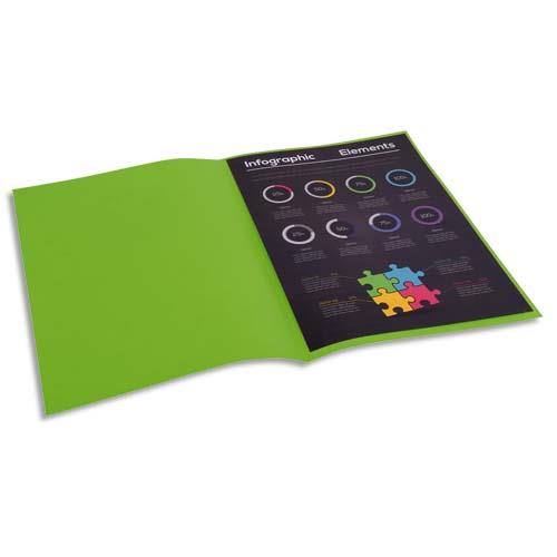 [356572] EXACOMPTA Paquet de 100 sous-chemises ROCK'S en carte 80 grammes coloris Vert clair