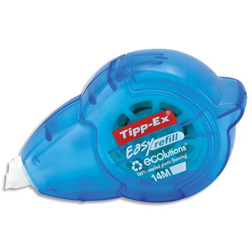 [358578] TIPP-EX Roller de correction rechargeable Easy refill 5mmx14 mètres. Application frontale