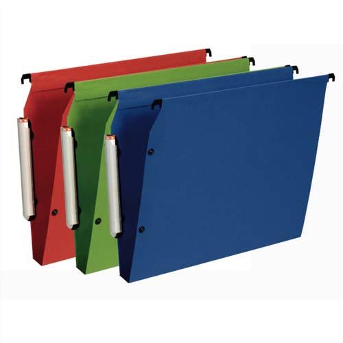 [358943] ESSELTE Paquet de 10 dossiers suspendus LMG ARMOIRE en polypro opaque. Fond 30, bouton-pression. Assortis