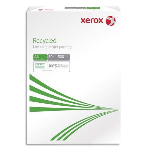 [362267] XEROX Ramette de 500 feuilles A4 80g, papier 100% recyclé Blanc XEROX Recycled 003R91165 CIE 58