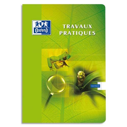 [372157] OXFORD Cahier TP 48 pages grands carreaux Seyès+48 pages unies 17x22cm. Couverture carte