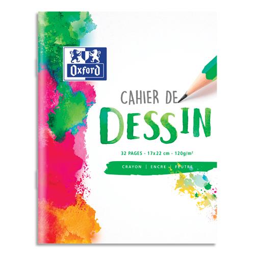 [373331] OXFORD Cahier de dessin SCHOOL 32 pages 17x22cm