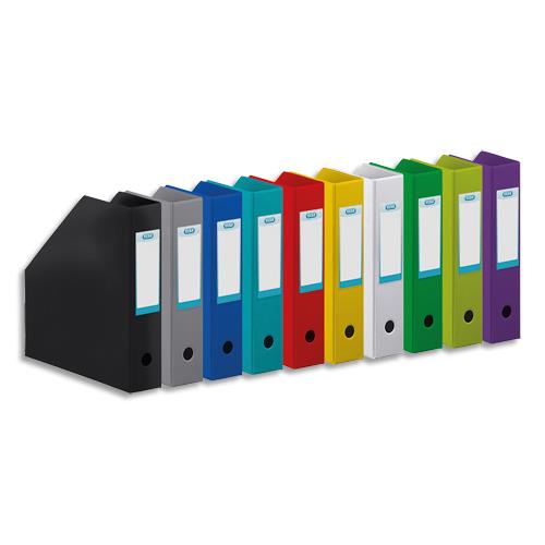 [373464] OXFORD Porte-revues en PVC soudé, dos de 7cm 32X24cm, livré à plat. Coloris assortis 10 couleurs.