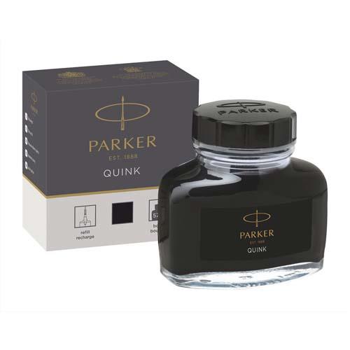 [380239] PARKER Flacon 50ml encre Noir effaçable. En blister.