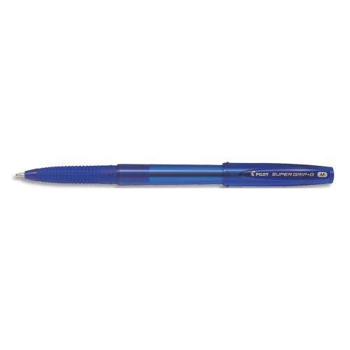 [381959] PILOT Stylo bille SUPER GRIP G pointe moyenne encore Bleue