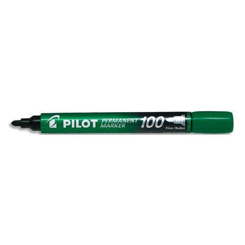 [381975] PILOT Marqueur permanent MARKER 100 pointe conique fine encre Vert