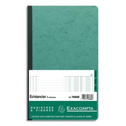 [383114] EXACOMPTA Piqûre 32x19,5cm - Echéancier 80 pages