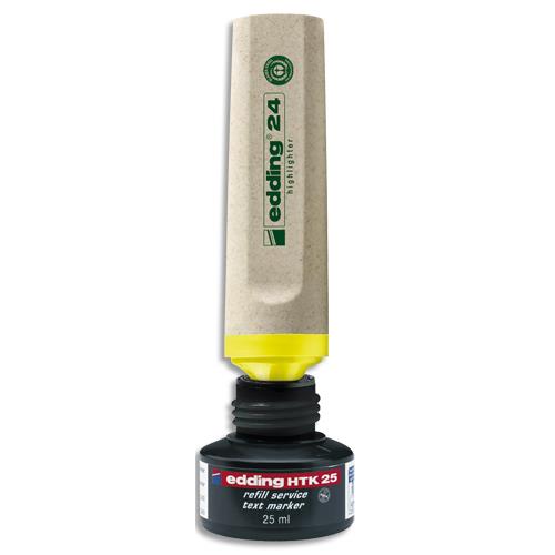 [383211] EDDING Recharge encre Jaune pour surligneur Ecoline 24