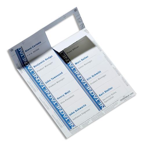 [383621] DURABLE Boîte 200 Etiquettes Badgemaker pour badges L90 x H54 mm - Blanc