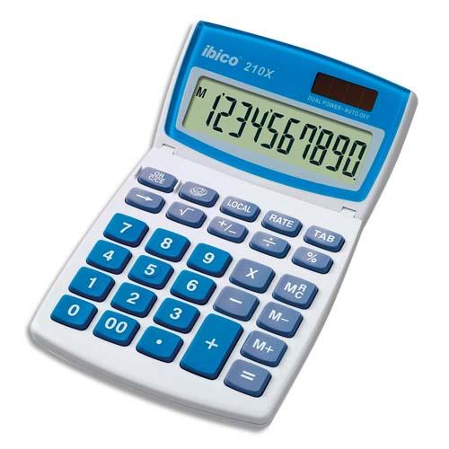 [077125] IBICO Calculatrice de bureau 10 chiffres 210X IB410079 (dont eco-taxe de 0,02 €)
