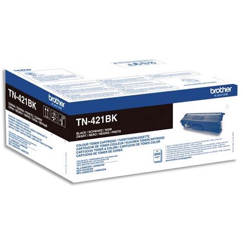 [384004] BROTHER Toner Noir 3000 pages TN421BK (dont eco-taxe de 0,10 €)