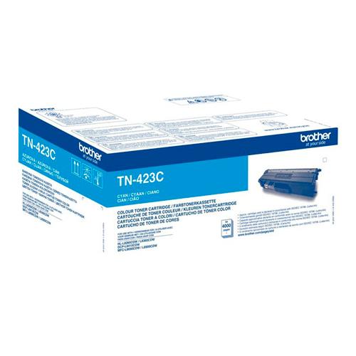 [384008] BROTHER Toner Cyan 4000 pages TN423C (dont eco-taxe de 0,10 €)