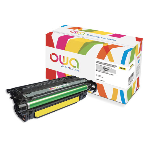 [384150] OWA Toner compatible pour HP Jaune CF332A-654A K15941OW