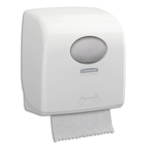 [384523] AQUARIUS Distributeur Slimroll Blanc en plastique, pour essuie-mains en rouleaux L32,4 x H29,7 x L19,2 cm