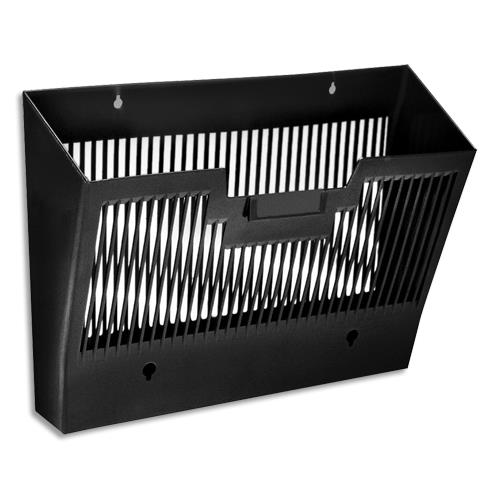 [384674] CEP Corbeille murale magnétique Noire, format 24 x 32 cm, charge 2Kg - Dim : L36,4 x H25,7 x P10,1 cm