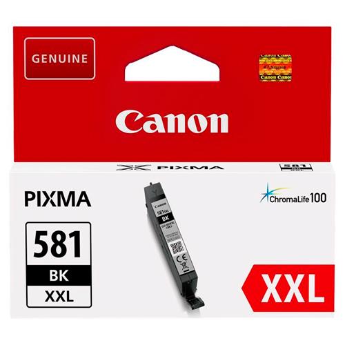 [384810] CANON Cartouche Jet d'encre 581 Noir XXL 1998C001 (dont eco-taxe de 0,01 €)