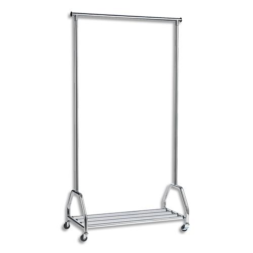 [384876] UNILUX Vestiaire Groom Chromé, capacité 70 kg 40 cintres, galerie inférieure - Dim L90 x H165 x P42 cm (dont eco-taxe mobilier de 0,30 €)