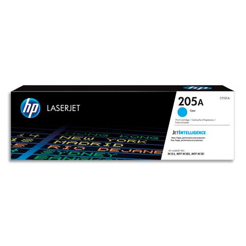 [392401] HP 205A CF531A Toner Cyan Authentique pour HP Color LaserJet Pro M180 / M181 (dont eco-taxe de 0,20 €)