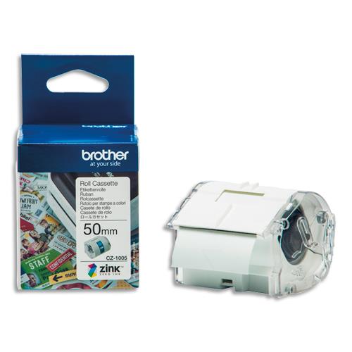 [393411] BROTHER Ruban CZ adhésif repositionnable pour VC-500W, 50 mm x 5m CZ1005 (dont eco-taxe de 0,02 €)