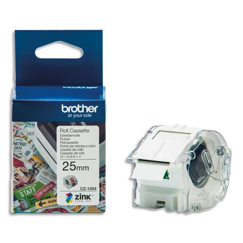 [393412] BROTHER Ruban CZ adhésif repositionnable pour VC-500W, 25 mm x 5m CZ1004 (dont eco-taxe de 0,02 €)