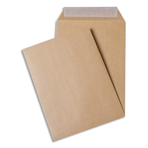 [105249] BONG Boîte de 500 pochettes kraft armé auto-adhésives 120g sans soufflet format 162x229mm C5