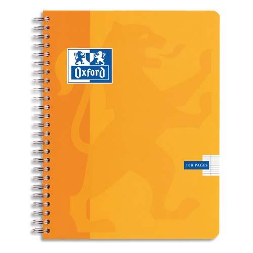 [106597] OXFORD Cahier Color Life spiralé 100 pages petits carreaux 5x5 grand format 21x29,7cm. Couverture carte