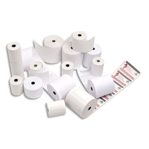 [413505] Bobine caisse 80x80x12mm, longueur 75 mètres, papier thermique 55g 1 pli sans BPA