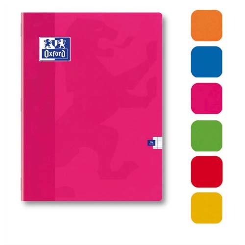[106627] OXFORD Cahier Color Life piqûre 96 pages grands carreaux Seyès grand format 24x32cm. Couverture carte